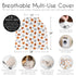 Sweet Jojo Designs Sports Theme Boy Infant Baby Car Seat Cover Nursing Breastfeeding High Chair Shopping Cart Stroller