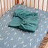 CoolaPeach Sheets100% Girls,2 Pack 28''x52''(Grass) Muslin Crib Organic Cotton Baby Sheets for Boys & Muslin Mini Crib