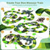 3-5, Playset, 2 3 4 5 6 7 Dinosaur Toys for Kids Glow in The Dark Flexible Train Track Dinosaur Car for Year & Up Old