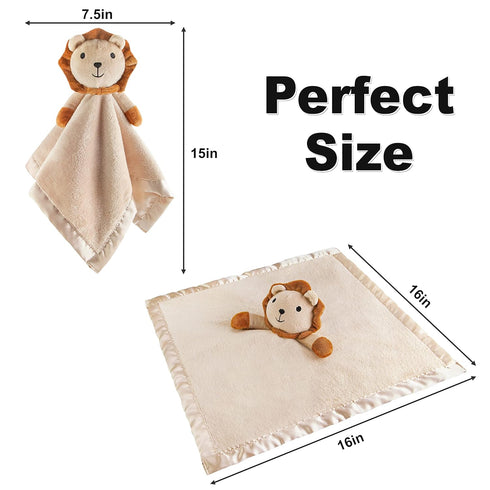 Pro Goleem Loveys for Babies - Soft Security Blanket, Baby Snuggle Toy Newborn Stuffed Animals Gifts for Boys Girls