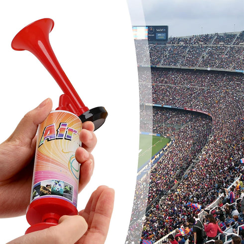 10pcs Reusable Air Horn, Handheld Air Pump Horn Marine Signal Football Cheering Bear Self Defense Loud Noise Makers