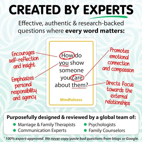 200 Safe, Trauma-Informed Conversation Starter Cards for Stronger Families - Build Support, Trust and Connection While