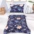 Pea Pod 4 Piece Dinosaur Toddler Bedding Set for Boys, Premium Blue