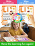 Educational Workbook for Preschool Learning Activities, 62 Reusable Pages for Kids, Number Letter Tracing
