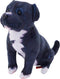 Wild Republic Rescue Dog, Black Pitbull, Stuffed Animal, with Sound, 5.5 inches, Gift for Kids, Plush Toy, Fill is Spun Recycled Water Bottles