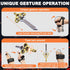 Virellia 3 Upgraded Flying Sword RC Drone with Colorful LED Lights, ABS Metal Remote Control Airplane with Hand Gesture