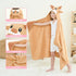 Cozy, Children(50"x30") Style Quarters Brown Elk Hooded Towel for Kids Soft, Absorbent Cotton, Embroidered Baby Bath