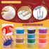 ZYYBQW 3 1 Sets 3-4-8, Playset in Color Dough for Kids Ages Dough Tools Accessories Kit, Ice Cream Noodle Hamburger