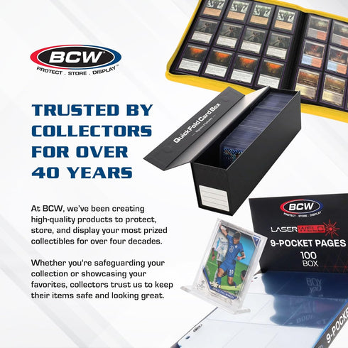 BCW 59 PT Thick Card Top Loaders | Protective Toploaders for Trading Cards Up to 59PT | 1 Pack