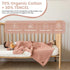 70% 30% 30x40 Inch, Baby Knitted Blanket Organic Cotton Tencel Soft Breathable Swaddle & Receiving Blanket for Newborns