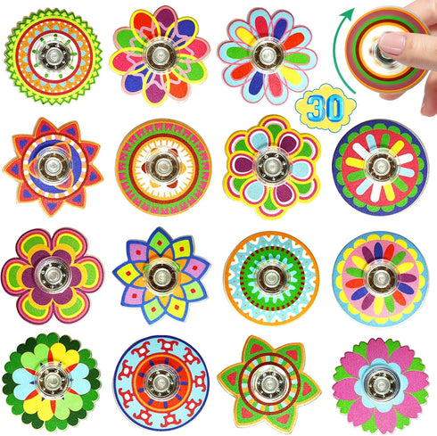 EUXAYCZQ 30 Pack Fidget Toys Spinner Bulk Mini Gifts Party Favors for Kids Adults,Sensory Toys Goodie Bags Stuffers