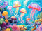 WSCXSC 300 Piece Puzzle for Adults,Ocean Jellyfish Jigsaw Puzzles 300 Pieces for Adult