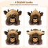 20 inch Onsoyours Original Weighted & Heatable Highland Cow Stuffed Animals, Microwavable Plushies for Stress Relief