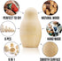 AEVVV Blank Nesting Dolls Set 6 pcs, Unpainted Russian Nesting Dolls for DIY Painting
