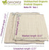 OsoCozy (6pk) Organic Cotton Prefold Cloth Diapers - Super-Soft, Thick, Absorbent, Durable and Ecologically Friendlier.