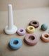 mushie Stacking Rings Toy, Made in Denmark (Rustic)