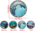 4 PCS Removable 3D Under The Sea Wall Decals, Animals Wall Sticker Home Decor for Bathroom & Kids Nursery Room