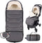 HOOGEE Baby Stroller Footmuff Winter - Universal, Expandable, Warm Infant/Toddler Cover, Cold-Weather Buggy