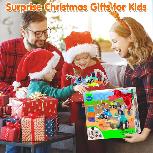 ORWINE 18 4PCS Inertia Trucks Toy Cars, Early Educational Baby Boy Toys Months, Push and Go Cars Gifts for Boys