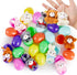 24 JOYIN Pcs Pre-Filled Easter Egg with Plush Bunnies and Bears, Plush Animal Keychain for Kids Easter Egg Hunt, Goodie