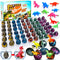 60 Pcs Hatching Dinosaur Eggs for Kids Party Favors, Easter Egg Filled