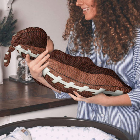 Soccer Newborn Baby Swaddle Blanket with Beanie Hat, Baby Receiving Blanket Wrap Gifts for Boys Girls Infant
