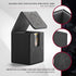 Card Deck Box for MTG Card Storage Box Holds 100 Plus Single Sleeved Cards, Microfiber Lining and Leather Card Box Compatible with Trading Card Games TCG, Yugioh Cards, etc.(Vertical-Black)