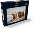 MyPuzzle Hairy Scottish Highland Cattle in A Winter Landscape, Premium 1000 Piece Jigsaw Puzzle