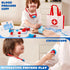 Kids Doctor Kit, 16-Piece Pretend Play Medical Kit with Bag, Realistic Toy Stethoscope, Dress Up Doctor Playset