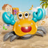 Beby Buty Tummy Crawling Crab Baby Toy, Infant Time Walking Dancing Moving Crab Toys for Babies Girl Boys, Crawling