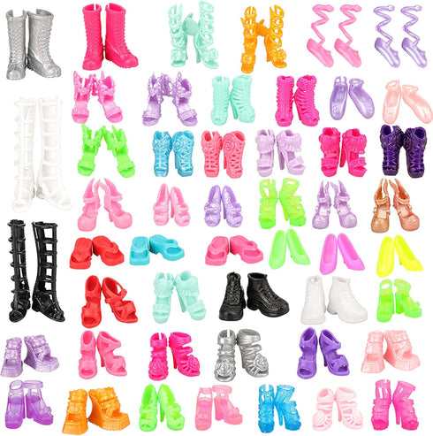 BARWA 10 Sets Doll Clothes - 5 Bikini Swimsuits and 5 Outfit Tops with 10 Shoes for 11.5 Inch Dolls