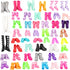 BARWA 10 Sets Doll Clothes - 5 Bikini Swimsuits and 5 Outfit Tops with 10 Shoes for 11.5 Inch Dolls