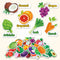 90 Felt Pieces Fruit Vegetable Felt Flannel Board Pieces - Educational Learning Toys for Kids Interactive Storytelling