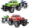 Mozlly 2 Sets of Friction Powered Monster Trucks with SUV Towing ATV Trailers - Realistic Truck and Trailer Toys