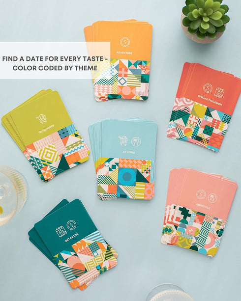 Fun Date Ideas - 50+ Cards With Fun Date Night Activities - Date Night Cards Game l Perfect Couples Gifts: For Him, Her, Girlfriend, Boyfriend, Newlywed, Wife or Husband - Anniversary, Wedding Gift