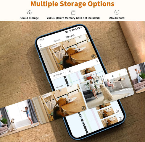 Alaga 5G 2K Indoor Camera for Home Security, Security Camera, Pet/Baby/Dog Camera with Phone App, AI Motion Detection