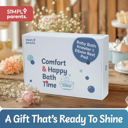 SIMPLY parents. Elbow Set Simply Parents Comfortable Baby Bath Kneeler and Rest Pad - Quick-Dry Non-Slip Bath Kneeling