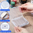50 3.7x2.7 Inch Skylety Pcs blank Playing Card Case, Clear Poker Box Snap Closed, Plastic Playing Game Card Storage Box