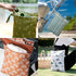 Happy Flute 3 Set Baby,11.8x15.7inch (YMX002-S11) Wet Bag Storage Bag Zipper Waterproof Washable Travel Bags, Beach