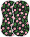 GOODOLD Black Rose Pattern Muslin Baby Burp Cloths - Super Absorbent and Soft