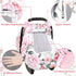 2 3D Pea Pod Car Seat Cover for Baby Girls, Floral Infant Car Seat Canopy Cover for Newborn, with Layers Windows