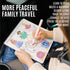 Kids Travel Educational Activity Book with Washable Markers - Car and Airplane Activities, Learning Toys for Ages 4-6