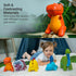 Little Big Friends Dino Friends | Rex The Tyrannosaurus | Vegan Leather | Easy to Clean | Stimulate Senses