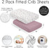 2-Piece Set Sweet Jojo Designs Baby Crib Sheets (Boho Garden Purple Floral) for Girls, Infant Nursery, Toddler Room