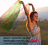 Novelty Place 12 Pcs Dance and Juggling Scarves - Gradient Colors Silk Square Scarf for Performance