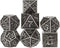 UDIXI Metal DND Dice 7PCS Polyhedral Dice Set - Ancient Silver for RPG Dungeons
