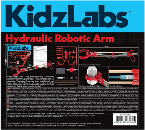 4M Hydraulic Robot Arm Kids Science Kit, Model 4106