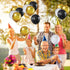 Blulu 50th Birthday Balloons for Men, 45 Pcs Black Gold White Happy 50th Birthday Decorations for Men Women Party