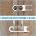 Locks,6 Pack Cabinet Locks Baby Proofing,Child Proof Cabinet Adjustable U Shaped Baby Proofing Cabinets,Child Locks