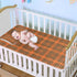 SyXIOP 28" 52" Vintage Buffalo Plaid Checked Wine Red Cooling Baby Waterproof Crib Mattress Cover x Breathable Pads